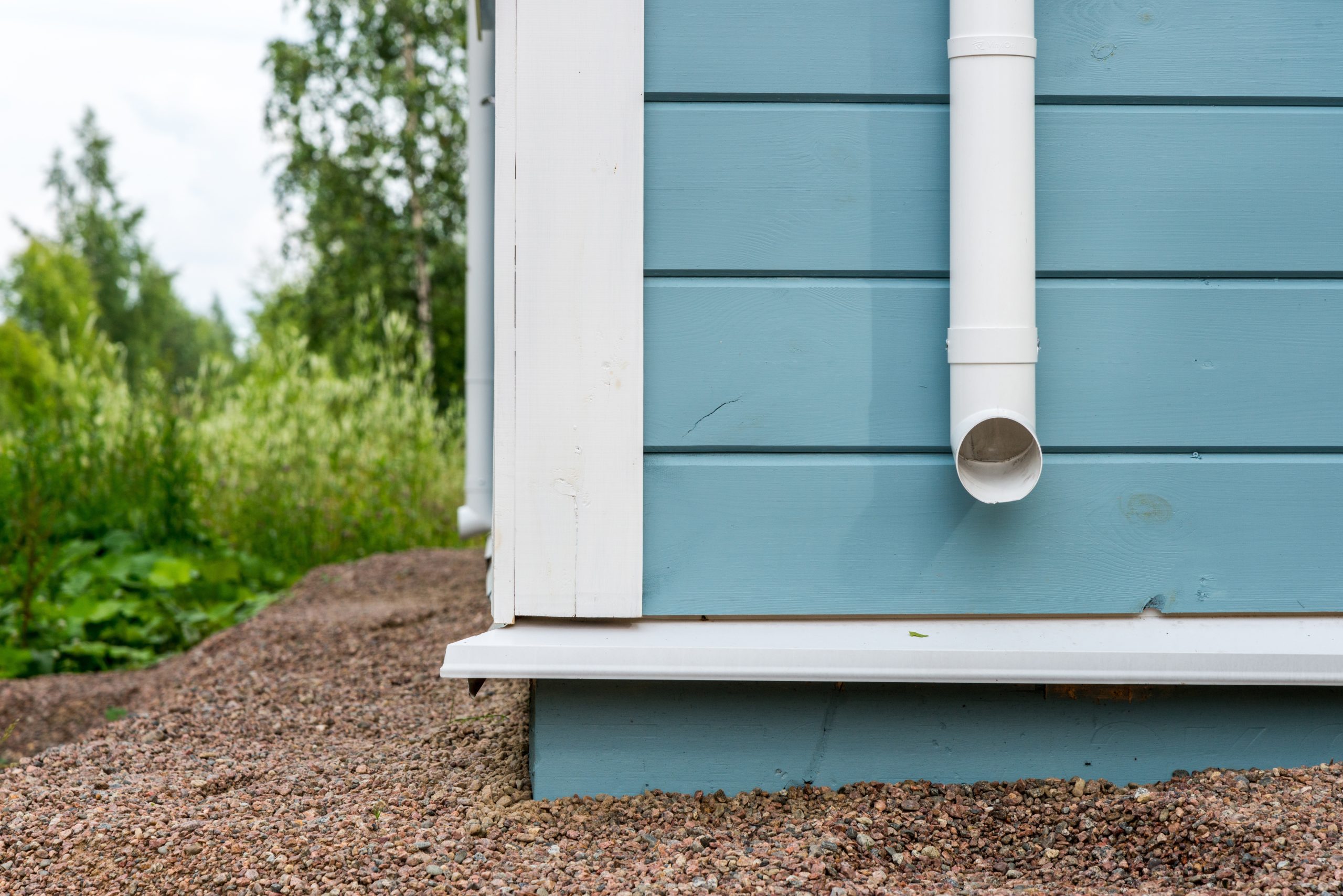 Rain,Gutter,On,The,Wooden,House.